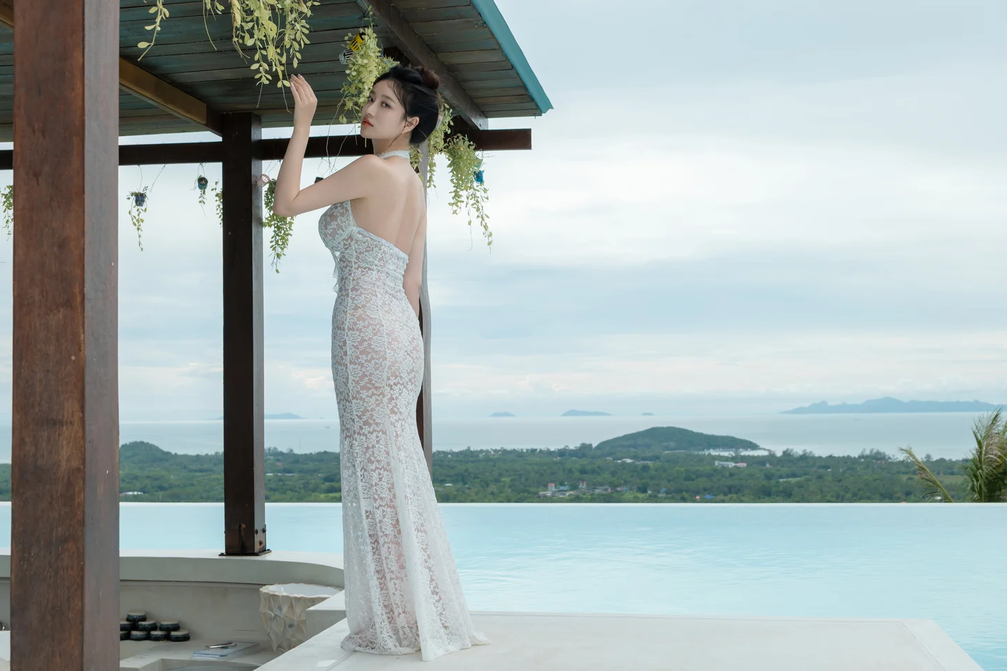 年年 - 白色连衣裙 [73P-314MB] tg@simisebaisi 【丝足阁】047.webp